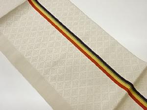 本場筑前博多変わり縞七宝模様織出し名古屋帯